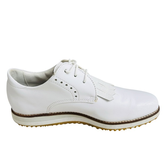 FootJoy Women’s Golf Shoes White Leather Kiltie Saddle Style Size 6.5 M main image 7